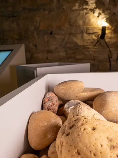 Terroirraum: interaktive Tablets, um Böden und Weinregionen zu erkunden
