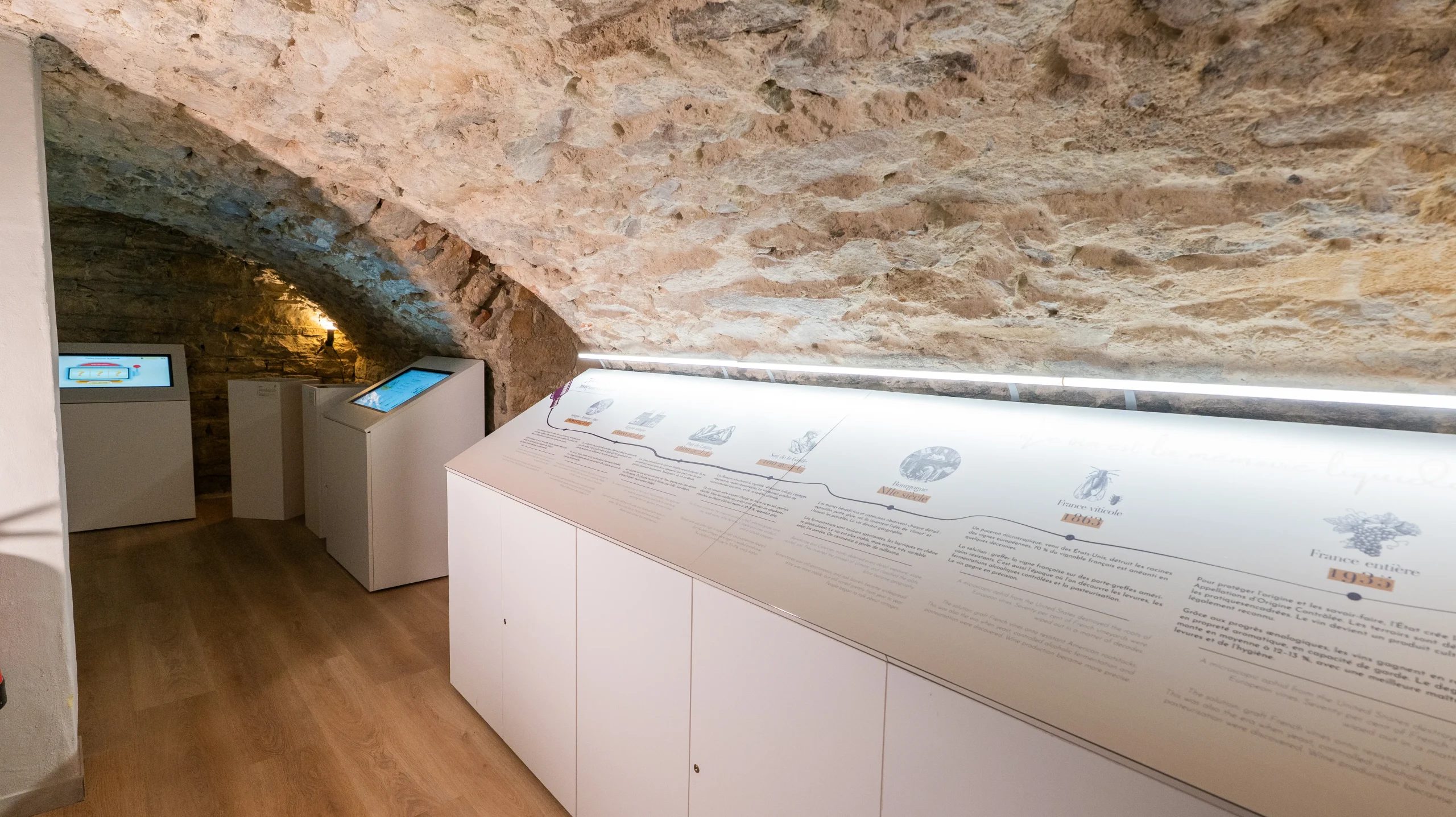 frise chronologique petit musée du vin interactif découverte